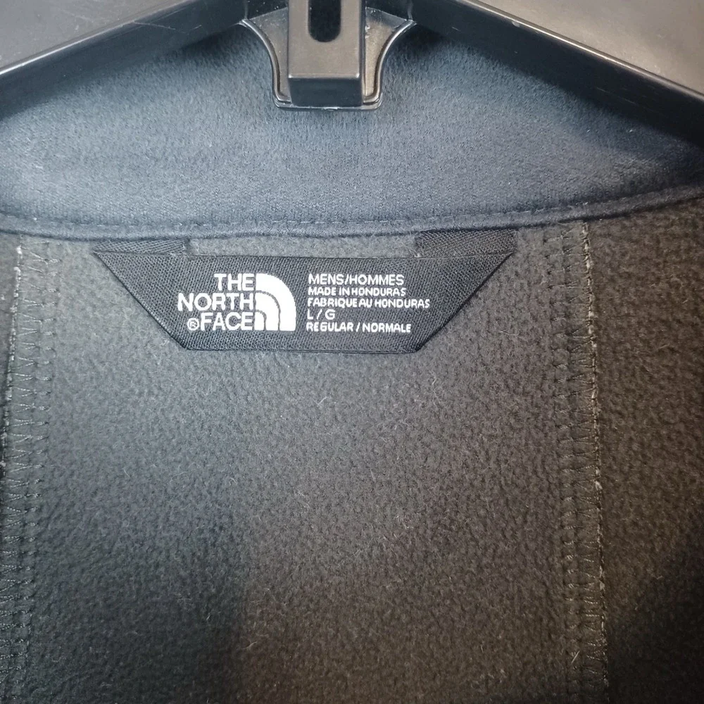 The North Face Jacket Mens L Gray WindWall Softshell Fleece Lined Full Zip READ